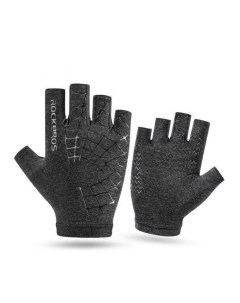 Велоперчатки Ice Silk размер M XL цвет черный короткие пальцы Rockbros