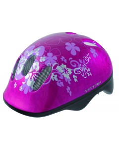 Шлем велосипедный детский подростк 5 731001 6отв 52 56см FLOWER розовый M-wave