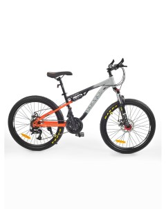 Велосипед VT660 2024 рост 130 165 черный серый оранжевый Vetro sport