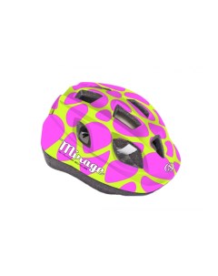 Шлем велосипедный 8 9089970 с сеточкой Mirage 195 INMOLD розово желтый 52 56см Author