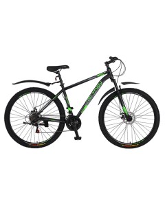 Велосипед горный хардтейл модель 29D 229 2024 года черно зеленый на рост 180см Veltory