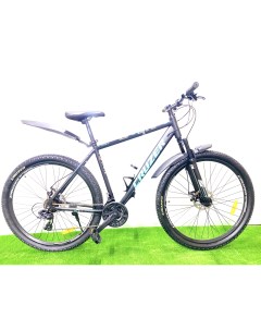 Велосипед горный 2901 29 2024 21 черно зеленый Cruzer