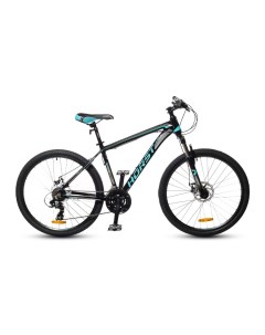 Велосипед Genesis рама 21 2023 года черно бирюзовый серый Хорст