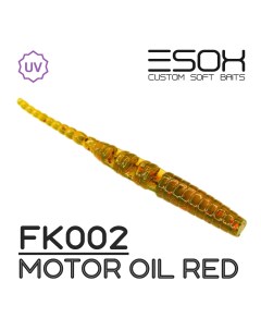 Силиконовая приманка Ivastick 50 мм цвет FK002 Motor Oil Red 10 шт Esox