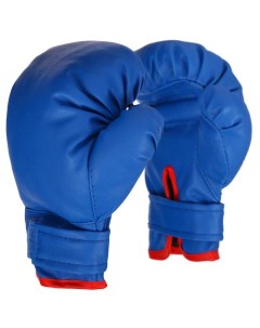 Перчатки боксерские детские синий 6 унций Nobrand