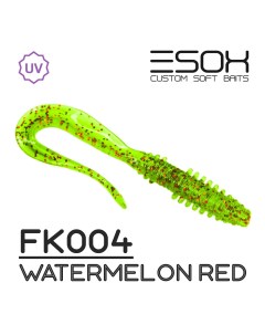 Силиконовая приманка Fast Wag 58 мм цвет FK004 Watermelon Red 8 шт Esox