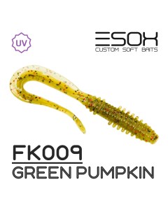 Силиконовая приманка Fast Wag 58 мм цвет FK009 Green Pumpkin 8 шт Esox