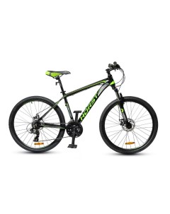 Велосипед Genesis рама 19 2023 года черно салатовый серый Хорст