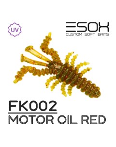 Силиконовая приманка Musya 35 мм цвет FK002 Motor Oil Red 9 шт Esox