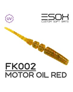 Силиконовая приманка Ivastick 40 мм цвет FK002 Motor Oil Red 12 шт Esox