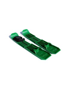 Лыжи пластиковые с креплением зеленый ML01 GREEN Престиж