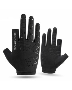 Велоперчатки Ice Silk размер S XS цвет черный 2 коротких и 3 длинных пальца Rockbros