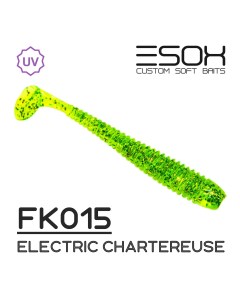 Силиконовая приманка Swinky 53 мм цвет FK015 Electric Chartreuse 10 шт Esox