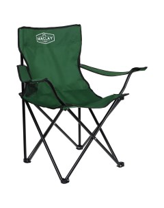 Кресло туристическое с подстаканником р 50 х 50 х 80 см до 80 кг цвет зелёный Maclay