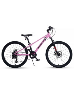 Подростковый велосипед 7Bike Disc 24 2024 Розовый 24 Maxiscoo