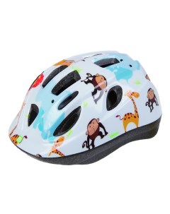 Шлем велосипедный детский подростк 5 731880 INMOLD 48 54см ZOO белый JUNIOR M-wave