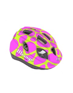 Шлем велосипедный 8 9089969 с сеточкой Mirage 195 INMOLD розово желтый 48 54см Author