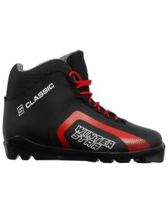Ботинки лыжные classic цвет чёрный лого красный S размер 38 Winter star