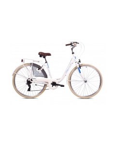 Велосипед CITY DIANA ALU 28 1 X 7 ALU 18 белый синий 2024 Capriolo