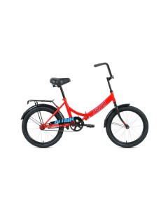 Велосипед City 20 2021 14 красный голубой Altair