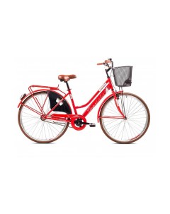 Велосипед CITY AMSTERDAM LADY 28 FIX STEEL 18 красный 2024 Capriolo