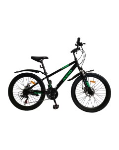 Велосипед F 240 D 24 рама 13 черно зеленый Acid