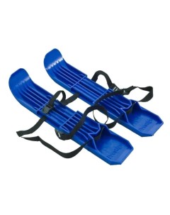 Лыжи пластиковые с креплением синий ML01 BLUE Престиж