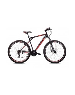 Велосипед MTB ADRENALIN 3 X 7 рама сталь 21 колеса 29 2024 черный красный Capriolo