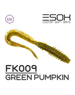 Силиконовая приманка Fast Wag 76 мм цвет FK009 Green Pumpkin 7 шт Esox