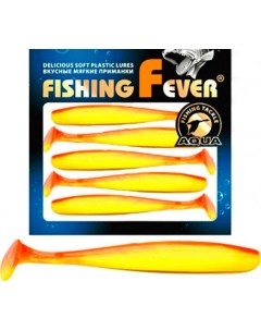 Мягкая силиконовая приманка риппер FishingFever Slim 75 мм 10 шт d026 Aqua
