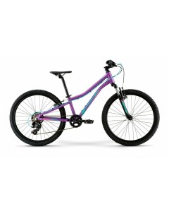 Велосипед Matts J 24 Eco 22г темно фиолетовый бледно розово бирюзовый Merida