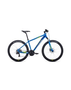Велосипед Apache 27 5 2 0 disc AL 2021 года рама 21 синий зеленый Forward