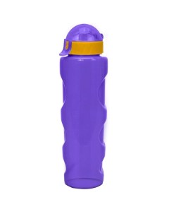 Бутылка спортивная Lifestyle с трубочкой со шнурком фиолетовая 700 мл Wowbottles