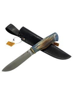 Нож туристический Шкурник сталь 95Х18 кованая стаб карельская берёза 135мм Булава
