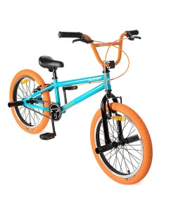 Велосипед BMX Goof 20 2024 бирюзовый оранжевый Tech team