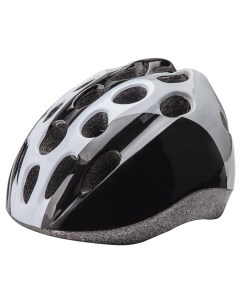 Шлем велосипедный защитный HB5 3_d размер M черно бело серый Stels