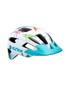 Детский велосипедный шлем Kids Lil Gekko цвет белый динозавр размер U BLC2207888209 Lazer