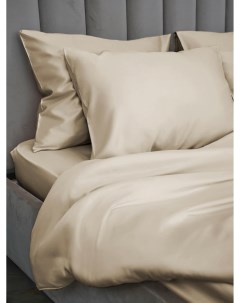 Двуспальный комплект постельного белья из тенселья Sand без резинке 8 horas of silk