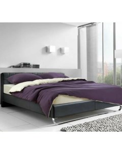 Комплект постельного белья Спелый Баклажан евро кулирка фиолетовый Текс-дизайн