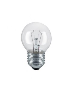 Лампа накаливания P45 40W E27 CL шарик прозрачный Philips