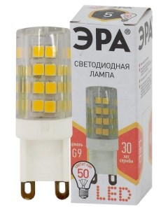 Лампа светодиодная jcd 5w 220v corn ceramics 827 g9 400лм б0027863 1шт Era