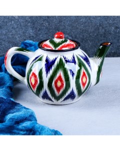 Чайник Риштанская керамика Атлас 0 8 л разноцветный Nobrand