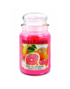 Свеча ароматизированная в банке Розовый грейпфрут Price's candles