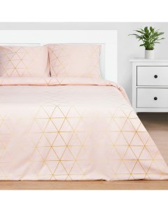 Комплект постельного белья Real Beauty 1 5 спальный поплин розовый Этель
