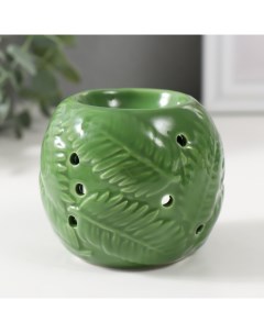 Аромалампа керамика Листья зелная 7 5х7 5х7 2 см Nobrand