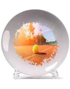 Тарелка Тенис Тенисный мяч на песке Сетка Coolpodarok