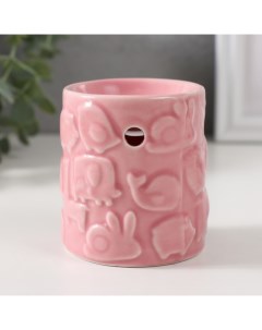 Аромалампа керамика Зверята розовая 6 7х6 7х7 5 см Nobrand
