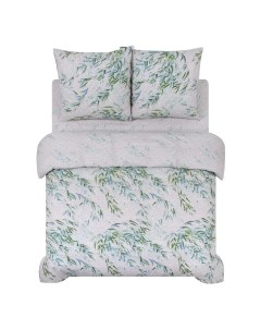 Комплект постельного белья Флэр полутораспальный бязь беж зеленый Артпостель