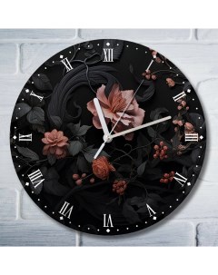 Настенные часы цветы природа 10117 Бруталити