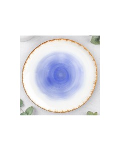 Тарелка для закуски Кантри фиолетовая 21х21х2 см Elan gallery